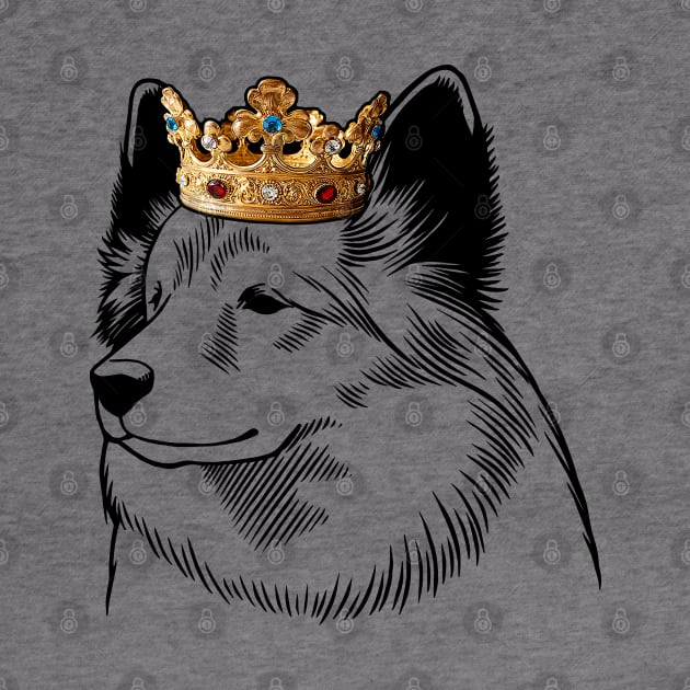 Icelandic Sheepdog King Queen Wearing Crown by millersye